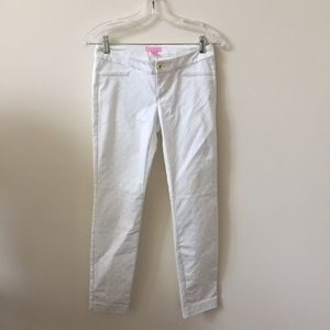 Lilly Pulitzer Kelly Skinny Ankle Pant White